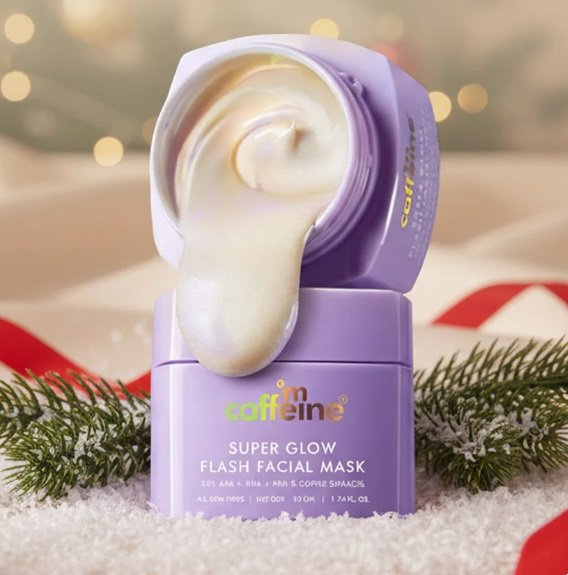 Super Glow Flash Facial 25% AHA+BHA+PHA Face Mask - 50gm