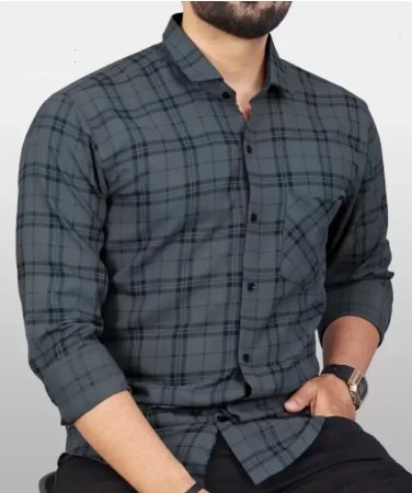 Men Regular Fit Checkered Casual Shirt