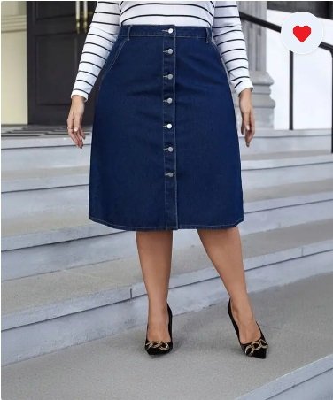 Women Solid Straight Blue Skirt