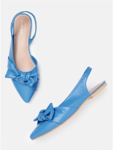 Allen Solly Women Slingback Flats with Bow Detail
