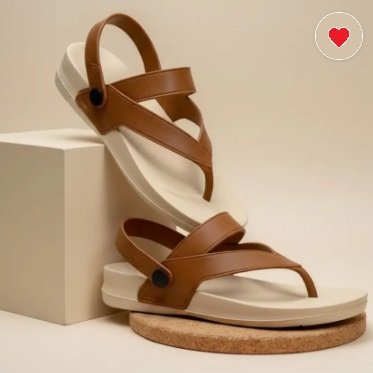 Women Flats Sandal (Tan , 8)