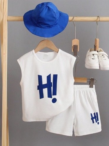 JIM Trend Kids Printed Pure Cotton T-Shirt With Shorts Set