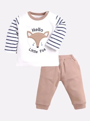 💥 ₹380 ONLY (77% OFF) – BabyGo Baby Boys Casual T-Shirt &amp; Pyjama Set (BEIGE1)