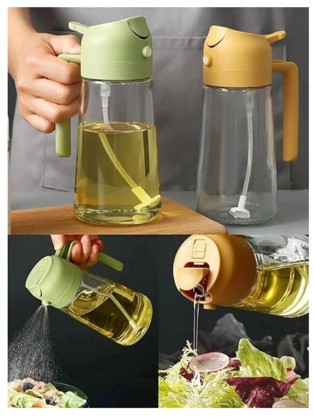 ₹196 - GATHA SALES 550 ml Cooking Oil Sprayer | 75% OFF