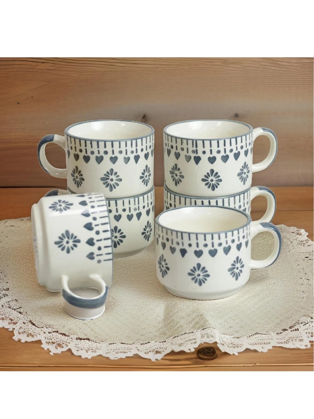 🔥 ₹238 – Ceramic Khurja Pottery Murli Cups (Pack of 6) | 52% OFF Deal!