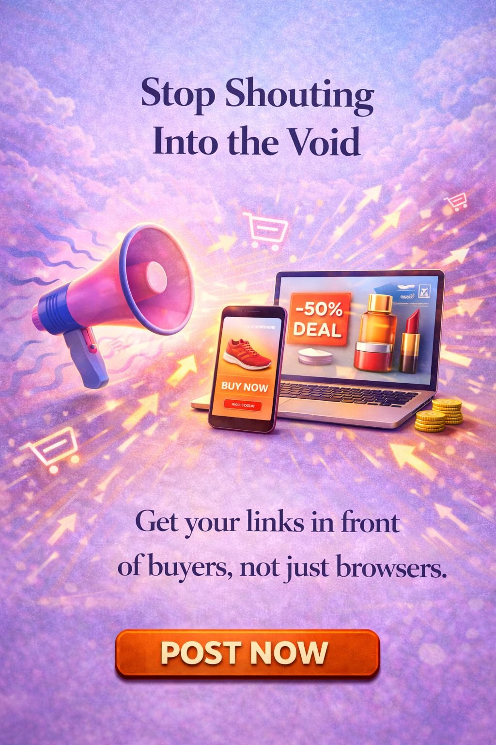 Affiliate links get traffic but low conversion.