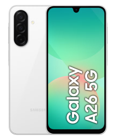 719 ريال سعودي – Samsung Galaxy A26 5G بذاكرة 128GB وتصميم أنيق